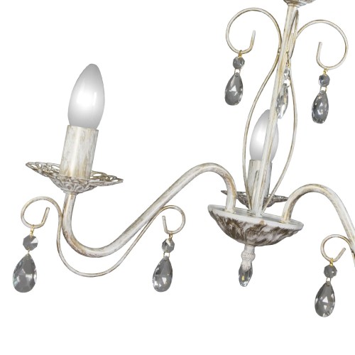 Люстра подвесная с хрусталем 3 ламп Петрасвет производство Россия S1152-5