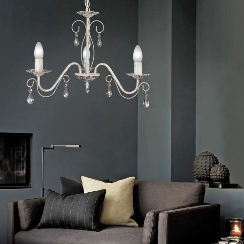 Люстра подвесная с хрусталем 3 ламп Петрасвет производство Россия S1152-5