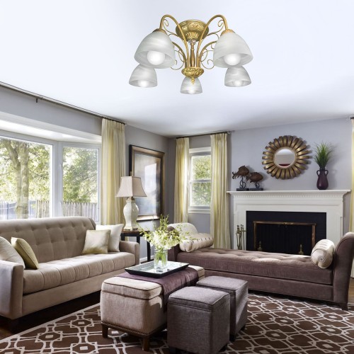 Люстра потолочная 5 плафонов S2456-5