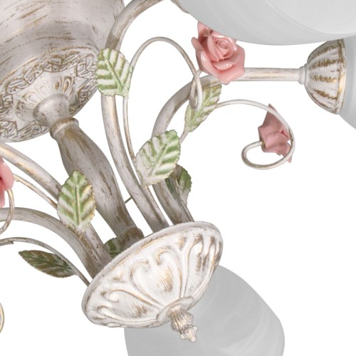 Люстра потолочная с цветами 5 плафонов S2235-5