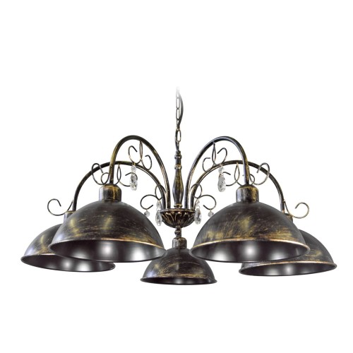 Люстра подвесная 5 плафонов лофт S2334-5