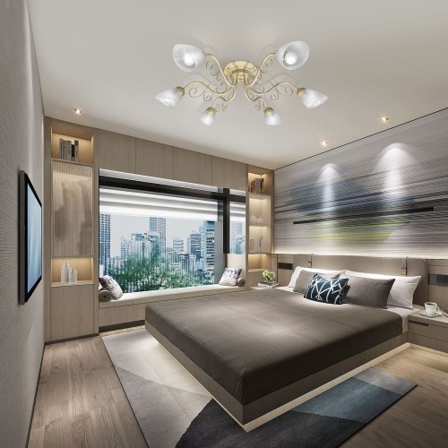 Люстра потолочная 6 плафонов S2426-6