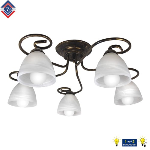 Люстра потолочная 5 плафонов S2606-5