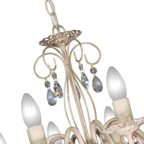 Люстра подвесная 8 ламп хрусталь Аврора S1155-8