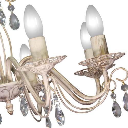 Люстра подвесная 8 ламп хрусталь Аврора S1155-8