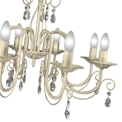 Люстра с хрусталем подвесная 8 ламп S1253-8