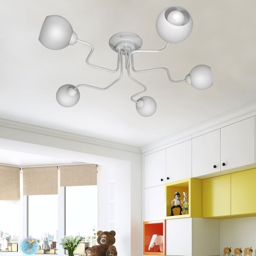 Люстра потолочная 5 плафонов лофт S2353-5