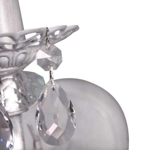 Хрустальная подвеска для люстры серебро