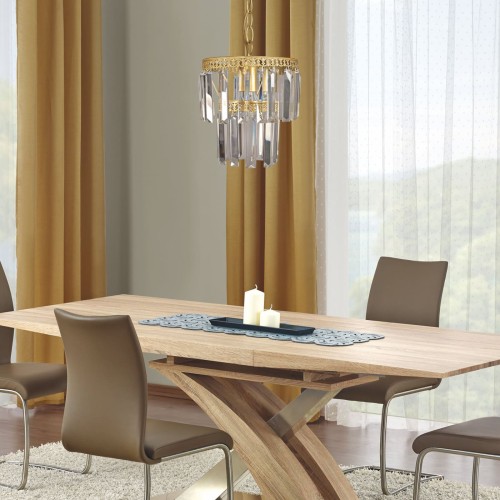 Люстра хрустальная подвесная на кухню золотая S2488-1