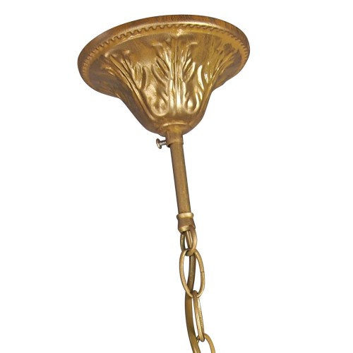 Люстра хрустальная подвесная на кухню золотая S2488-1