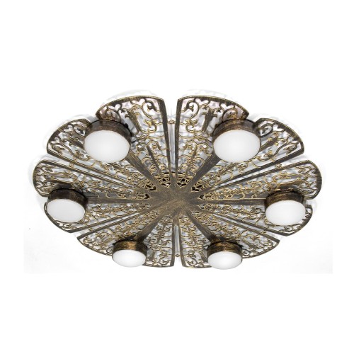 Люстра светодиодная потолочная LED плоская круглая S2378-6