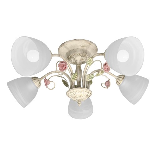 Люстра потолочная с цветами 5 плафонов S2503-5