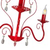 Люстра подвесная красная 3 лампы S12431-3